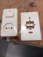 Stopcontact met schakelaar combinatie, Ophalen of Verzenden, Nieuw, Stopcontact