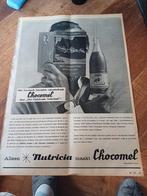 Advertentie van Nutricia Chocomel 1 1959, Verzamelen, Merken en Reclamevoorwerpen, Ophalen of Verzenden