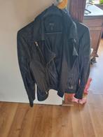Leren jas van Esprit mt 42, Ophalen of Verzenden, Gedragen, Maat 42/44 (L), Zwart