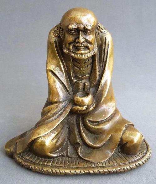 Om 1900-1950 Bodi Dharma Boeddha Tibet Chinees Chinese Boeda, Antiek en Kunst, Antiek | Koper en Brons, Brons, Ophalen of Verzenden