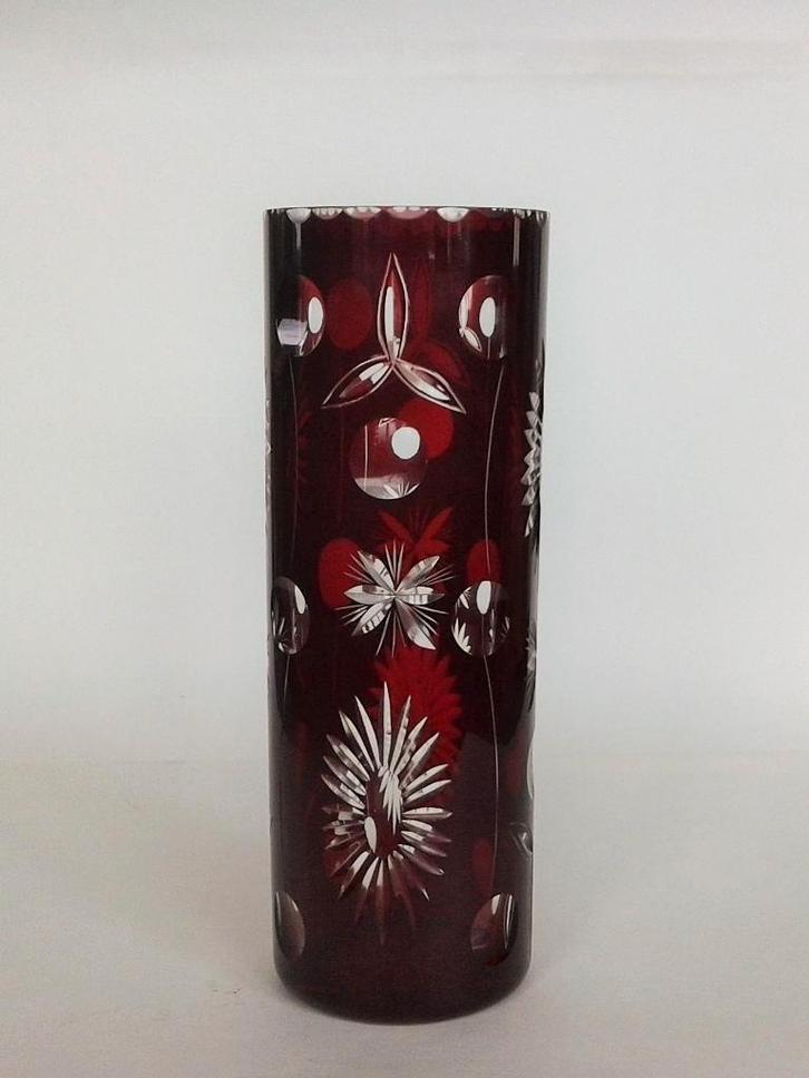 Vaas Kristal Egermann Bohemen Cut-to-clear, Antiek en Kunst, Antiek | Glas en Kristal, Ophalen of Verzenden