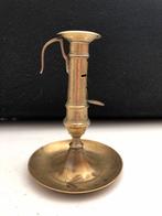 antieke 19e eeuws Engelse messing kandelaar, Antiek en Kunst, Curiosa en Brocante, Ophalen of Verzenden