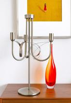 Habufa Serpentine Tafellamp – Mid-Century Modern - RVS, Gebruikt, Mid century Modern, Art Deco, Vintage, Ophalen of Verzenden