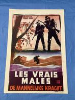 Le vrai males   Filmposter  36-54 cm, Ophalen of Verzenden, Nieuw, Deurposter of groter, Film en Tv