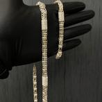 Zilveren magnum ketting met armband massief