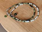 Armbanden set Toermalijn & Parel, Ophalen of Verzenden, Nieuw, Zilver