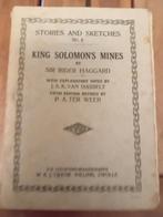 King Solomon's Mines - Oud Engels Boek, Ophalen of Verzenden, Gelezen