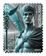 NL crypto zegel 4 - blauw met NFT, Postzegels en Munten, Postzegels | Nederland, Ophalen, Na 1940, Postfris
