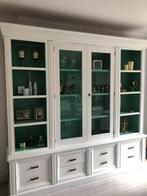 Prachtige witte/mintgroene buffetkast, Huis en Inrichting, Kasten | Buffetkasten, Ophalen, Gebruikt, 25 tot 50 cm, 200 cm of meer