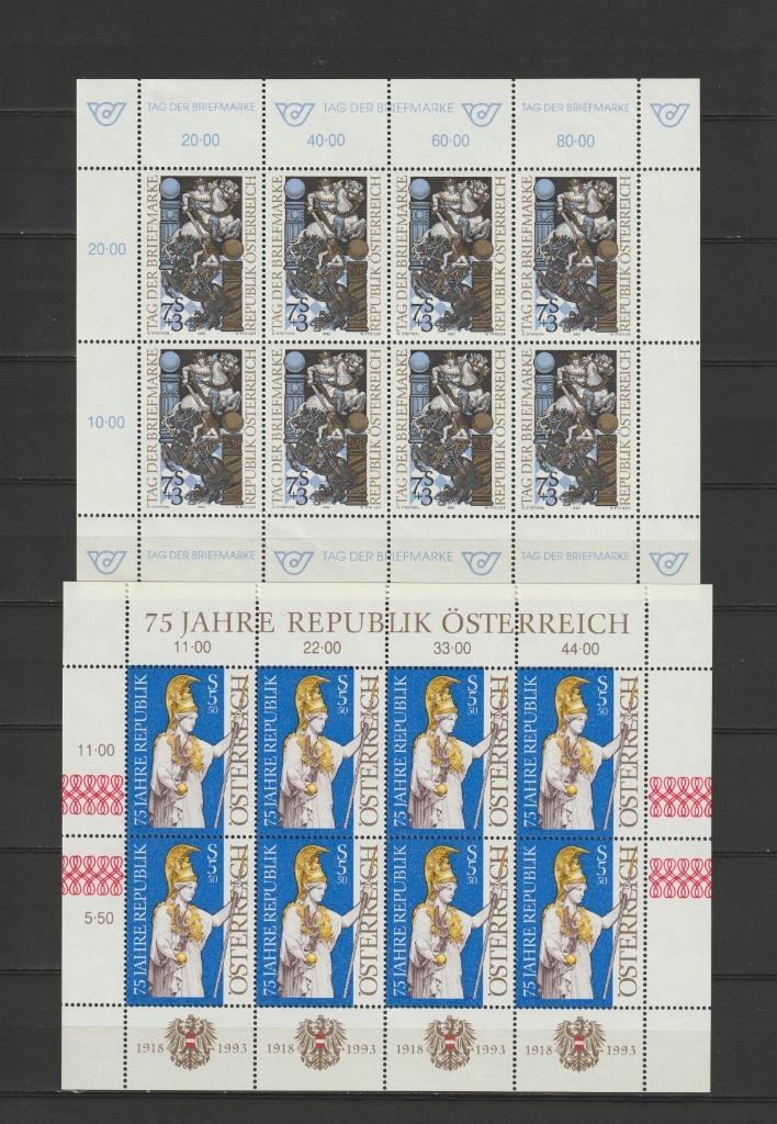 Oostenrijk 1990 - 2000. 15 Kleinbogen, Postfris., Postzegels en Munten, Postzegels | Volle albums en Verzamelingen, Buitenland