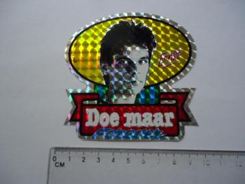sticker oud DOE MAAR Ernst pop popmuziek band nl retro beschikbaar voor biedingen