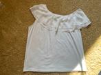 Liu jo a-symmetrisch/ one shoulder top wit mt. L, Kleding | Dames, Tops, Wit, Maat 42/44 (L), Ophalen of Verzenden, Zo goed als nieuw