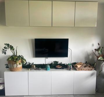 Besta kast combinatie wit glans