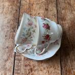 Kop 2x en schotel 3x | Engels | bone china | oud, Verzenden, Zo goed als nieuw, Kop en/of schotel
