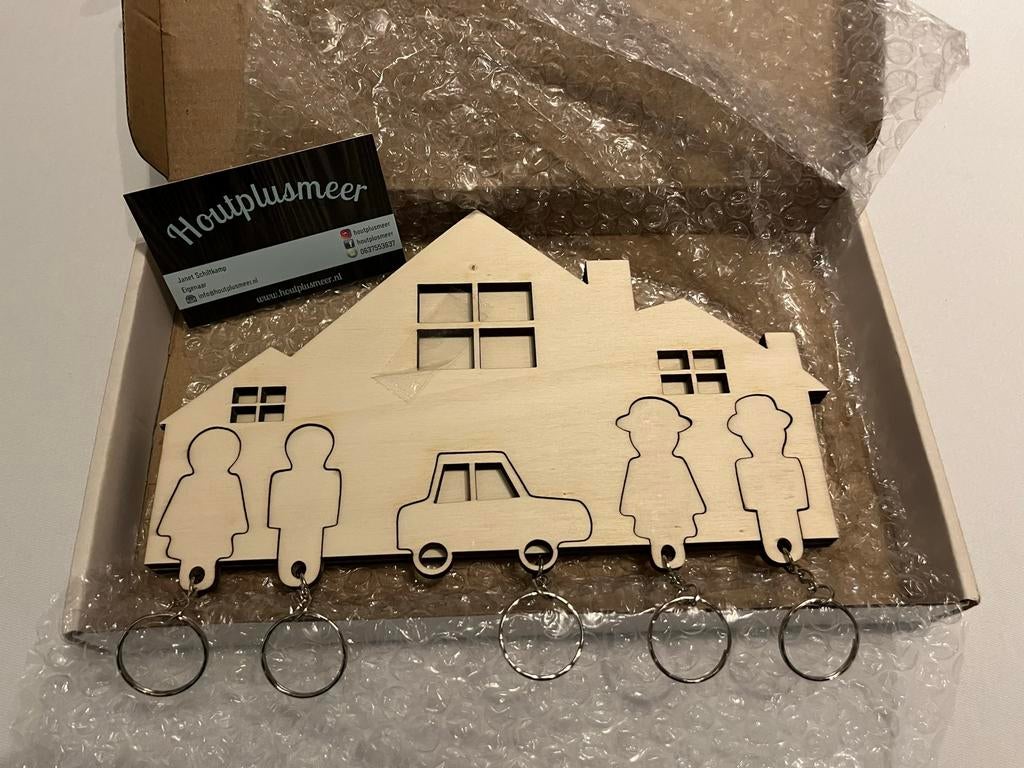 Sleutelhuisje Hout - Nieuw in Verpakking, Ophalen, Nieuw