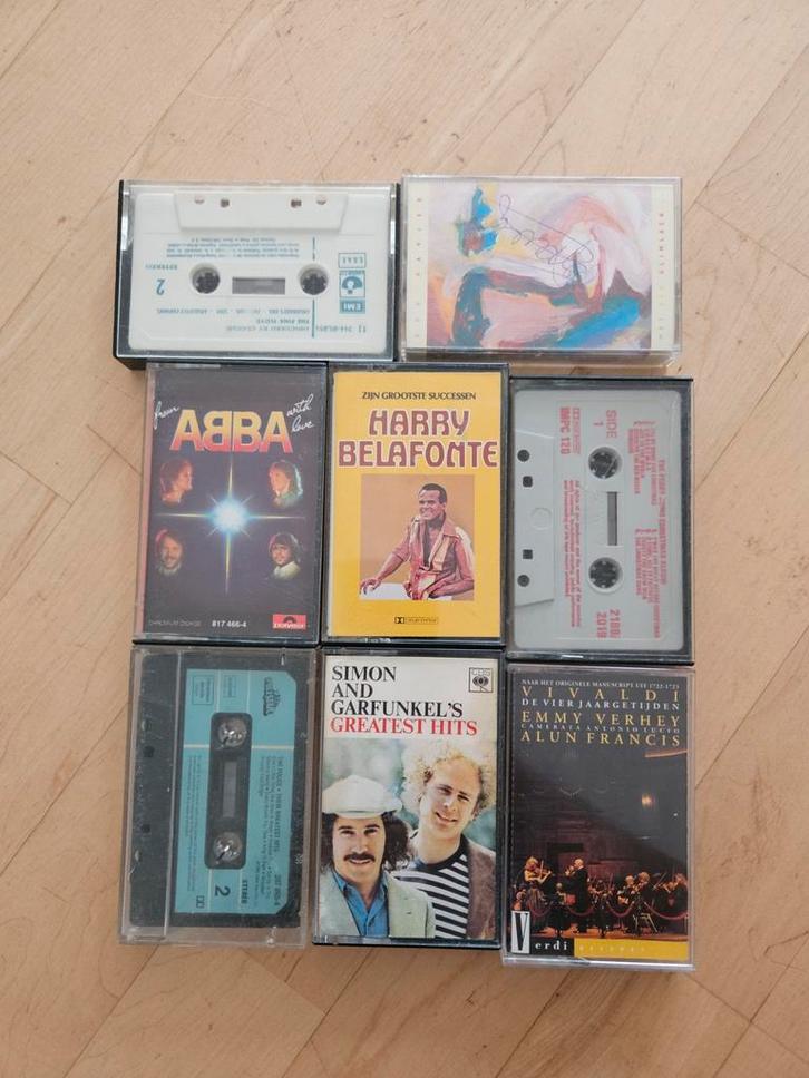 Cassettebandjes Collectie - ABBA, Pink Floyd, etc., Cd's en Dvd's, Cassettebandjes, Gebruikt, Origineel, Pop, 2 t/m 25 bandjes
