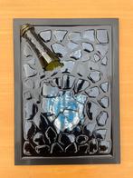 Dom Perignon Fles Kunstobject Schilderij Blauw Hars Designob, Ophalen of Verzenden
