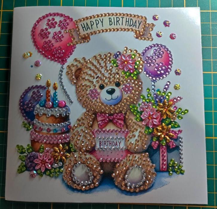 Diamond Painting verjaardagskaart Kinderen 2, Hobby en Vrije tijd, Kaarten | Zelfgemaakt, Nieuw, Kind, Ophalen of Verzenden