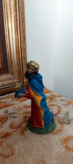 Zwarte koning Balthazar uit Antieke gipsen kerstgroep, Antiek en Kunst, Ophalen of Verzenden