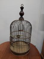 Antieke grote decoratieve koperen vogelkooi., Antiek en Kunst, Ophalen