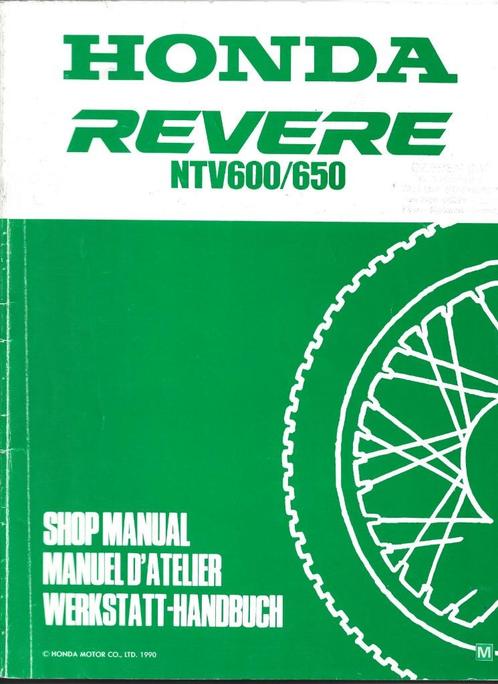 Honda Revere NTV600/ 650 Addendum shop manual (7980z), Motoren, Handleidingen en Instructieboekjes, Honda, Ophalen of Verzenden