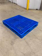 Blauwe kunststof pallets, Doe-het-zelf en Verbouw, Kratten en Dozen, Ophalen, Gebruikt, 100 cm of meer, 60 cm of meer