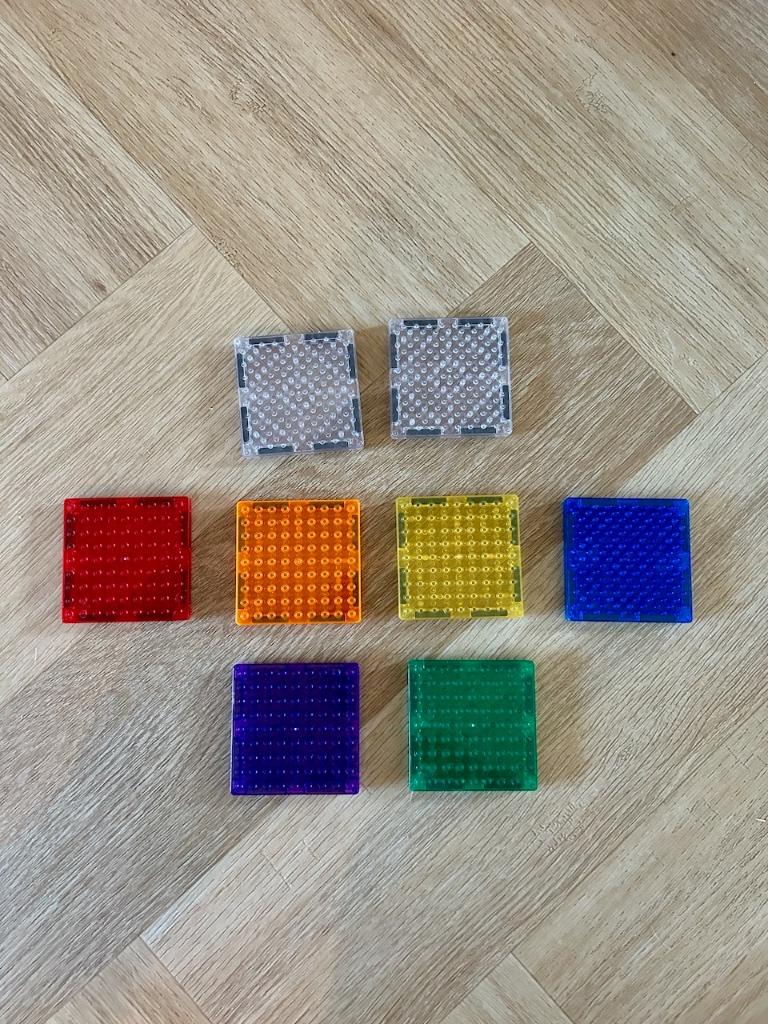 Z.g.a.n. 8 x magnetische tegels voor Lego & Duplo, Ophalen of Verzenden, Zo goed als nieuw, Overige merken