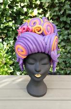 FOAMPRUIK foam pruik paars oranje roze, Ophalen of Verzenden, Nieuw, Carnaval