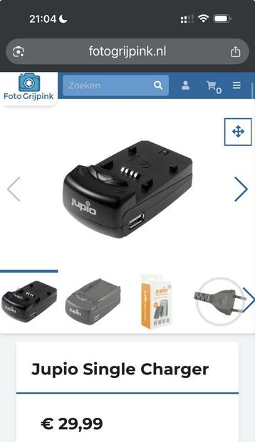 Jupio Single Charger - Camera Accu Oplader beschikbaar voor biedingen