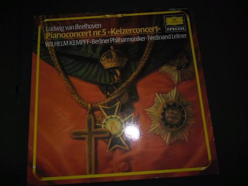 WILHELM KEMPFF - Berliner Philharmoniker, pianoconcert 5, Cd's en Dvd's, Vinyl | Klassiek, Zo goed als nieuw, Orkest of Ballet