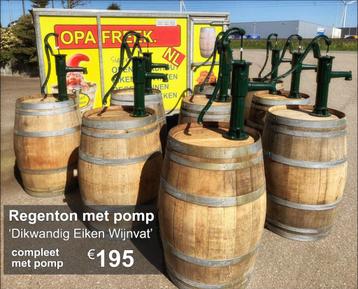  Regenton met pomp € 195 - OpaFreek beschikbaar voor biedingen