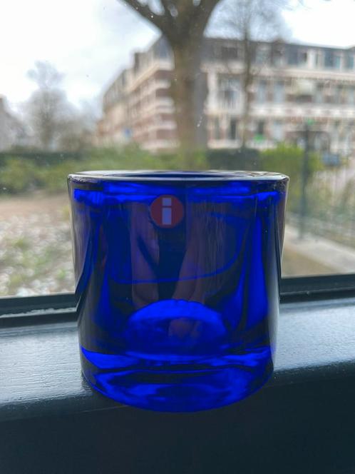 Iittala kivi waxinelichtje kobalt blauw., Huis en Inrichting, Woonaccessoires | Kandelaars en Kaarsen, Nieuw, Minder dan 25 cm