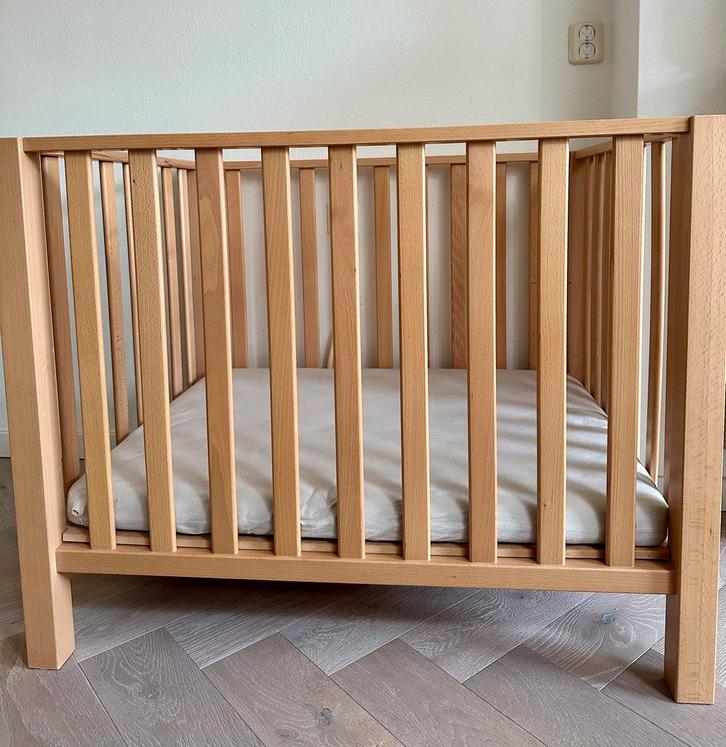 Bopita box Brent naturel incl matras, Kinderen en Baby's, Boxen, Zo goed als nieuw, Rechthoekig, In hoogte verstelbaar, Ophalen