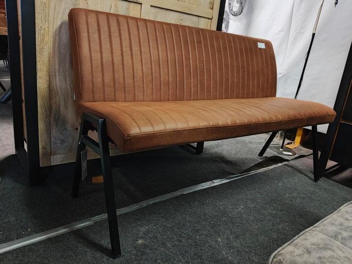Eetkamerbank cognac (outlet), Huis en Inrichting, Woonaccessoires | Overige, Nieuw, Ophalen