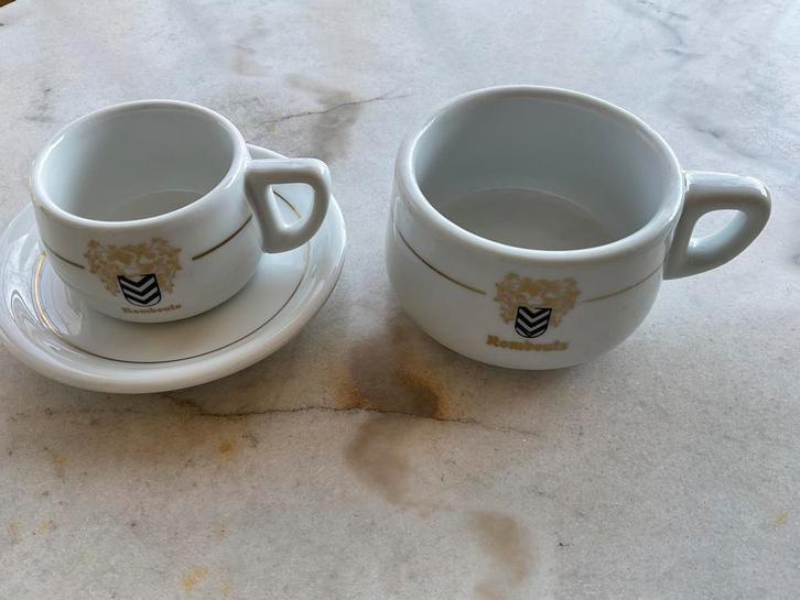 Rombouts Kop + 1 Kleinere Kop en Schotel, Huis en Inrichting, Keuken | Servies, Zo goed als nieuw, Kop(pen) en/of Schotel(s), Overige stijlen