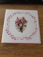 Borduur-Lelies(1134), Hobby en Vrije tijd, Kaarten | Zelfgemaakt, Ophalen of Verzenden, Nieuw, Overige thema's