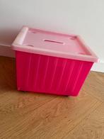 Mooie roze opbergbox op wielen met deksel, Kinderen en Baby's, Kinderkamer | Inrichting en Decoratie, Ophalen