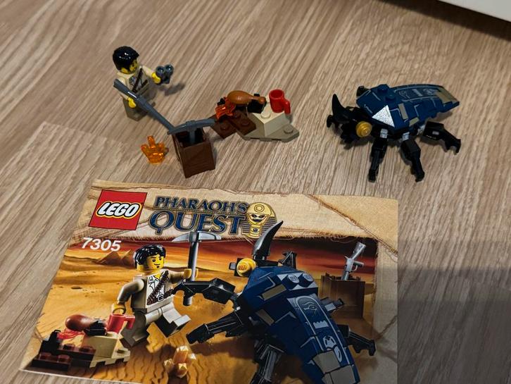 Lego 7305 - Scarab Attack - Pharaoh's Quest, Kinderen en Baby's, Speelgoed | Duplo en Lego, Gebruikt, Lego, Complete set, Ophalen of Verzenden