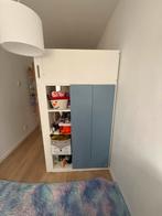 Leuk Hoogslaper Bed met Bureau en Kast, 70 tot 85 cm, Ophalen of Verzenden, Zo goed als nieuw, Hoogslaper of Stapelbed