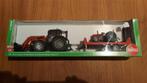 Siku 8501 Massey Ferguson met voorlader en aanhanger Ferguso, Hobby en Vrije tijd, Modelauto's | 1:32, Ophalen of Verzenden, SIKU