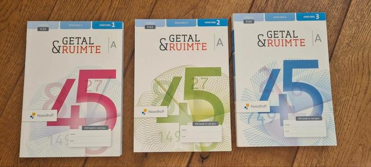 Getal en Ruimte Havo wiskunde A deel 1,2 en 3, prijs p stuk, Boeken, Wetenschap, Zo goed als nieuw, Natuurwetenschap, Ophalen of Verzenden