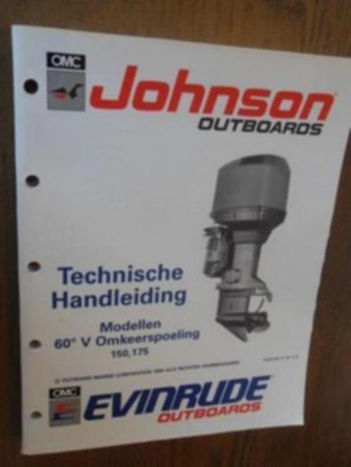 Johnson outboards modellen 90 v omkeerspoeling 120 t/m 140,, Boeken, Techniek, Zo goed als nieuw, Ophalen of Verzenden