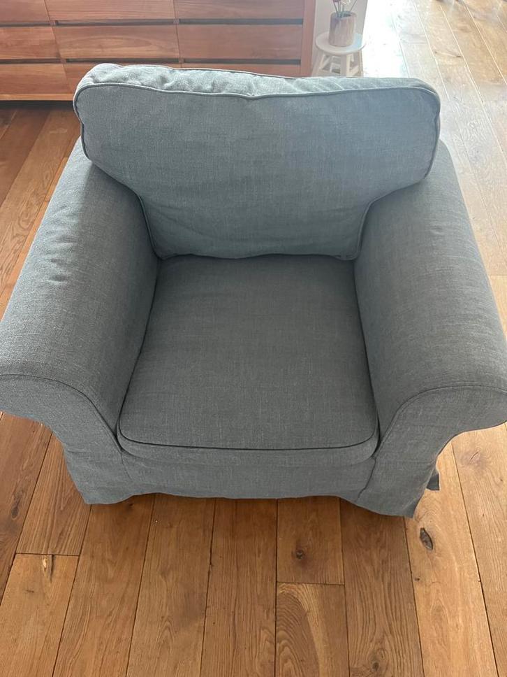 Ikea Ektorp Fauteuil, Huis en Inrichting, Fauteuils, Gebruikt, Stof, 75 tot 100 cm, Ophalen