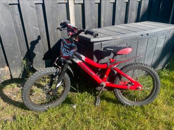 Kawasaki jongens fiets, crossfiets, kinderfiets 16 inch  beschikbaar voor biedingen