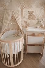 Prachtige Stokke Sleepi Ledikantje en Commode blank hout, Ophalen, Zo goed als nieuw, Jongetje of Meisje