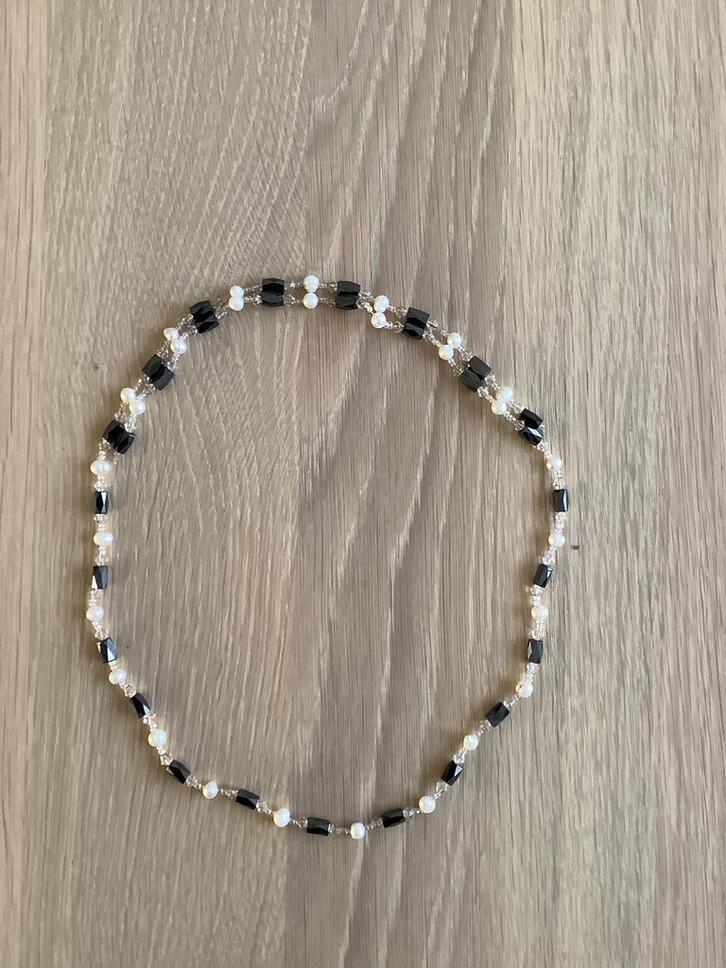 Ketting / armband  - ong. 75 cm - diverse mogelijkheden, Sieraden, Tassen en Uiterlijk, Kettingen, Nieuw, Overige materialen, Zwart