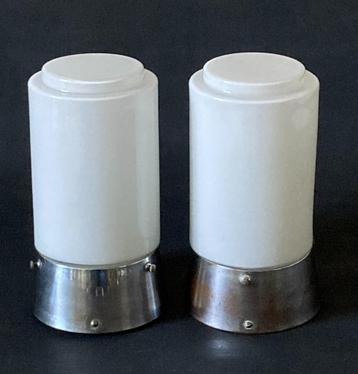Set Bauhaus plafondarmaturen, stijl Gispen jaren 30,art deco beschikbaar voor biedingen