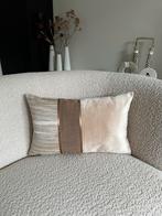 Luxe handgemaakte sierkussen 30x50, Ophalen of Verzenden, Nieuw, Beige, Vierkant