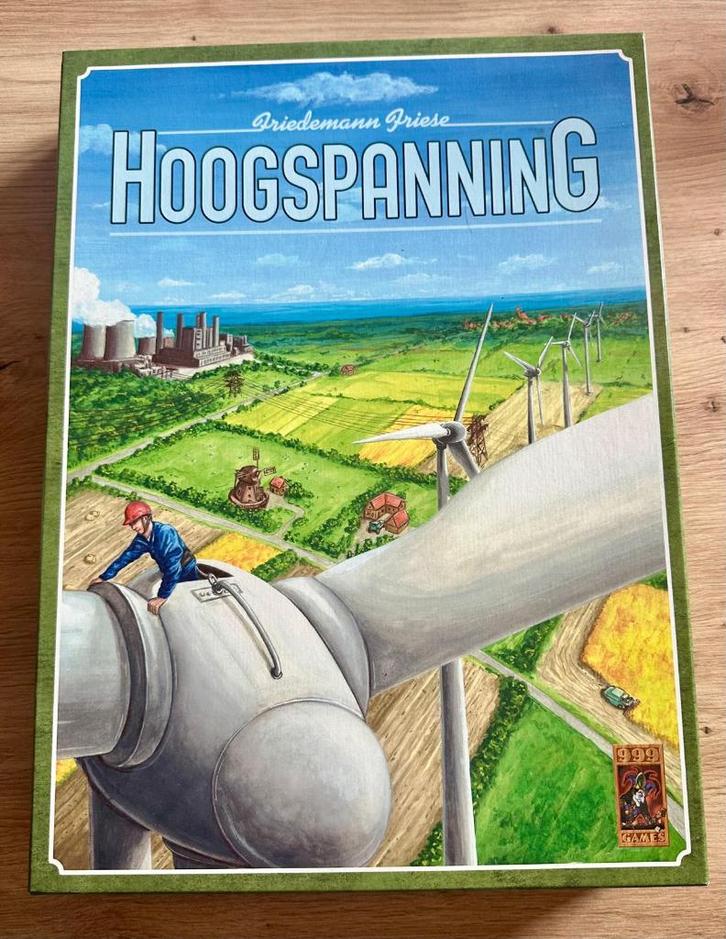 Hoogspanning - 999 Games, Hobby en Vrije tijd, Gezelschapsspellen | Bordspellen, Zo goed als nieuw, Een of twee spelers, Drie of vier spelers