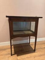 Vintage Thee Kastje met Geslepen Glas, Huis en Inrichting, Ophalen, Minder dan 50 cm, Gebruikt, Minder dan 25 cm